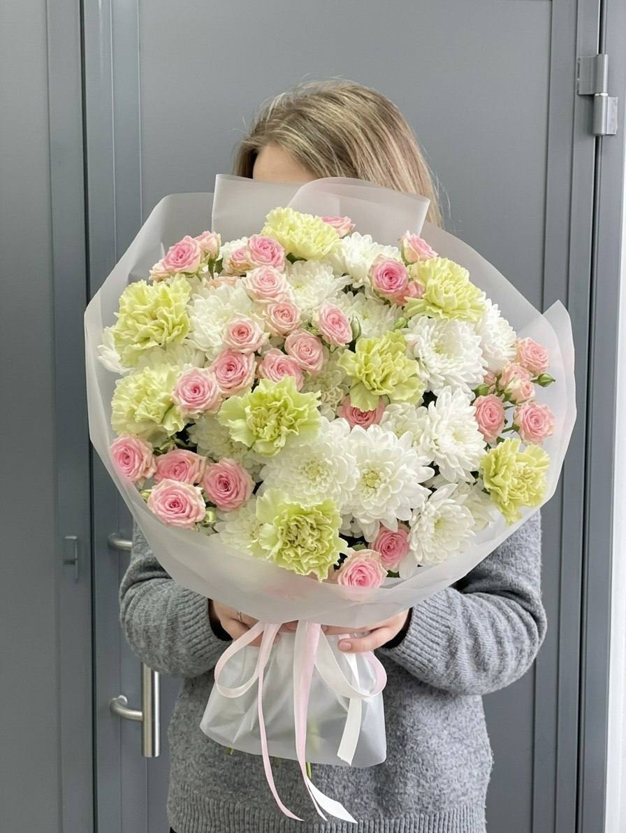 Авторский букет «Утренний шёпот лепестков»